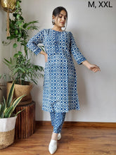New Exclusive Hand  block printed Stitched Cotton  Kurtis with Pant